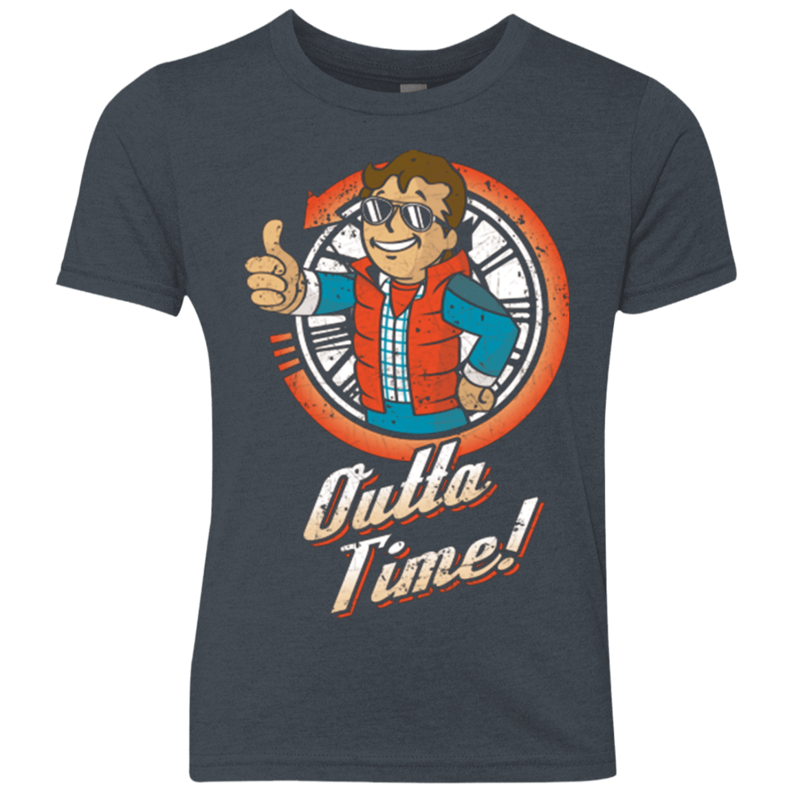 T-Shirts Vintage Navy / YXS Outta Time Youth Triblend T-Shirt
