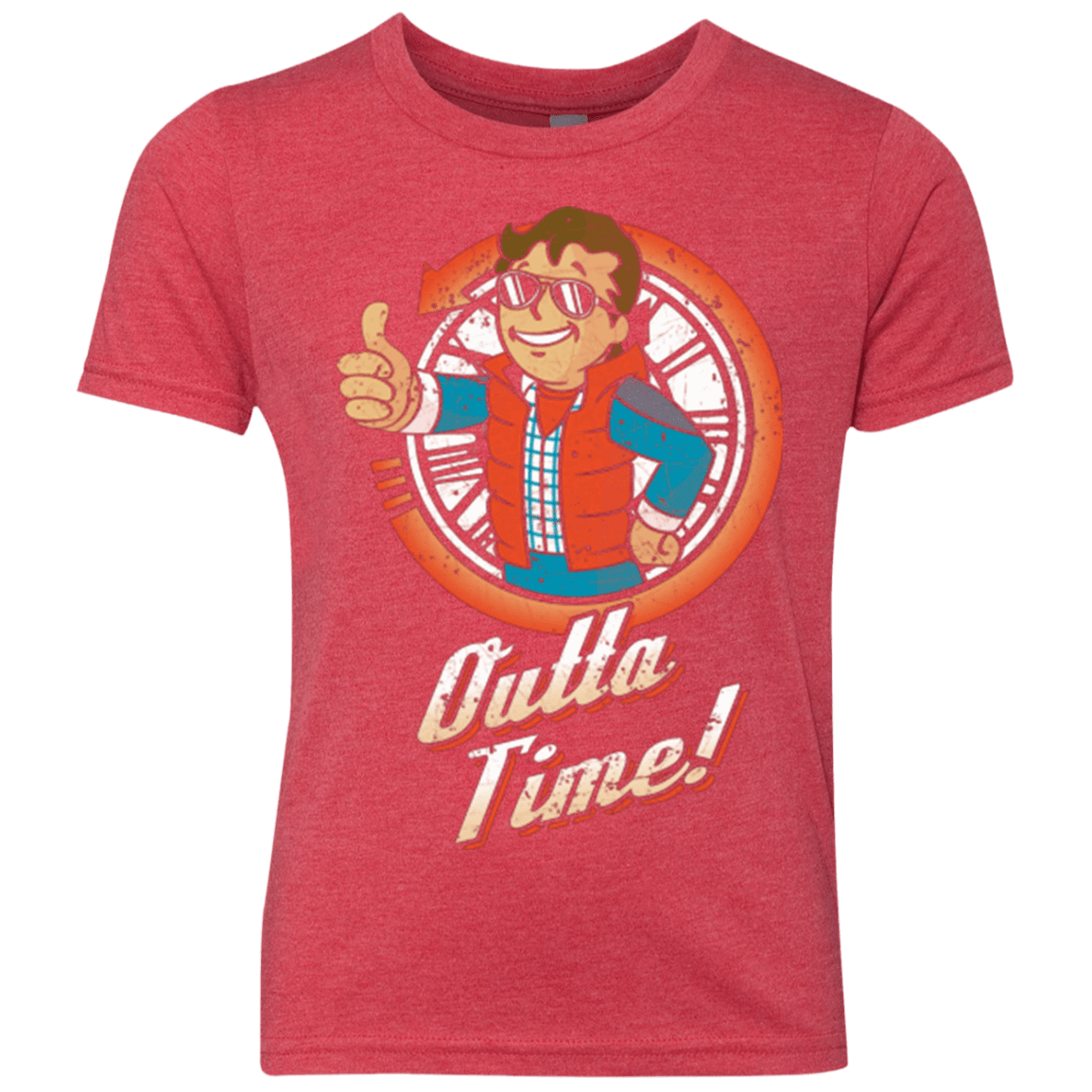 T-Shirts Vintage Red / YXS Outta Time Youth Triblend T-Shirt