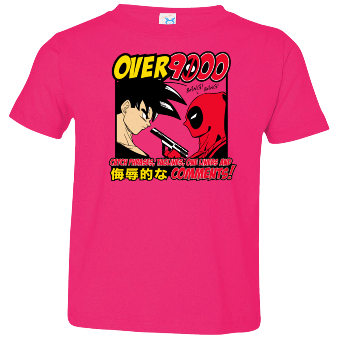 T-Shirts Hot Pink / 2T Over 9000 Toddler Premium T-Shirt