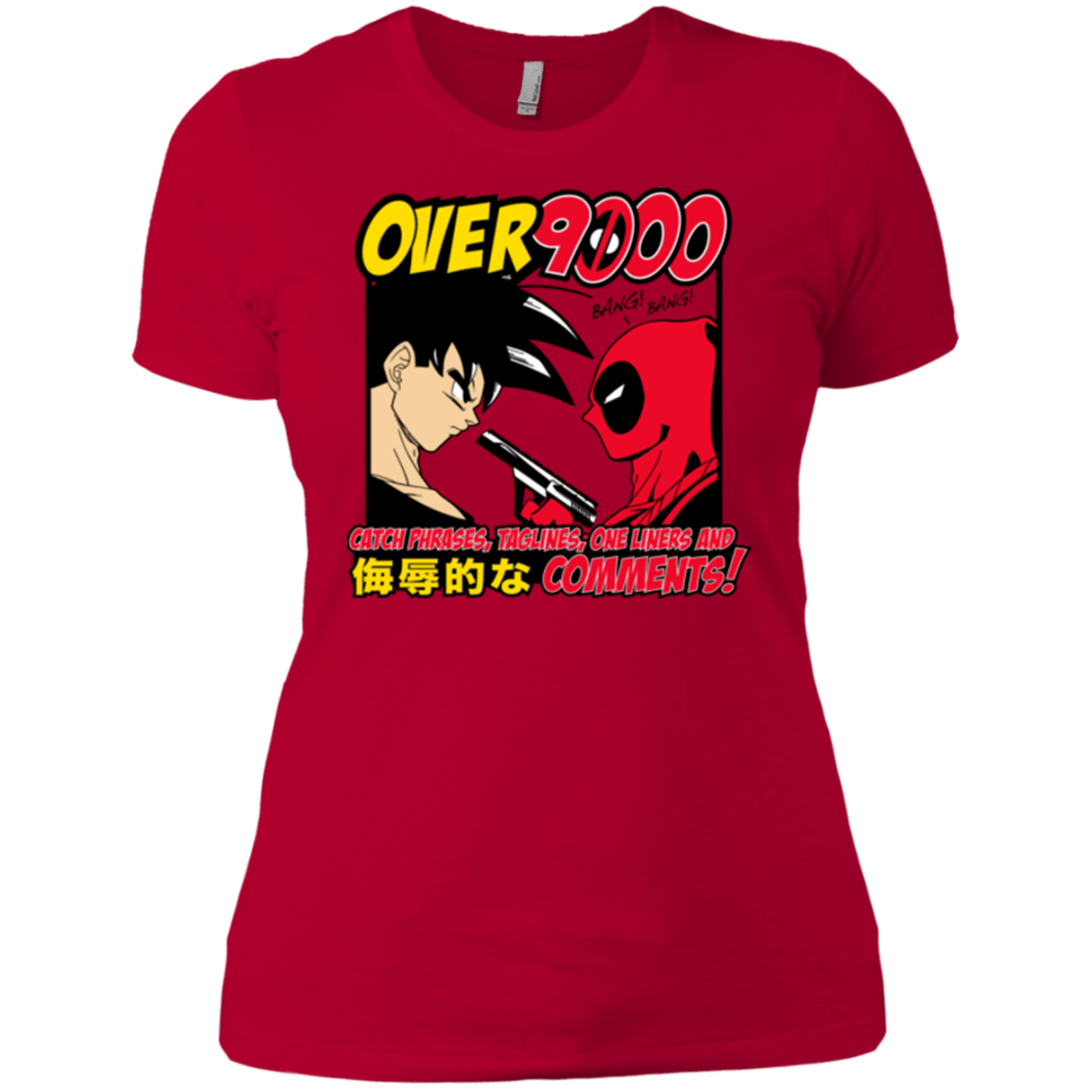 T-Shirts Red / X-Small Over 9000 Women's Premium T-Shirt