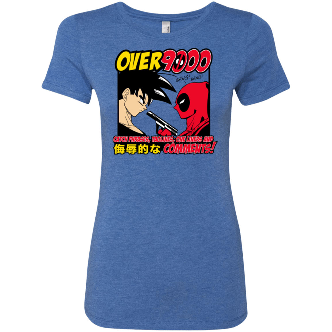 T-Shirts Vintage Royal / Small Over 9000 Women's Triblend T-Shirt