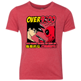 T-Shirts Vintage Red / YXS Over 9000 Youth Triblend T-Shirt
