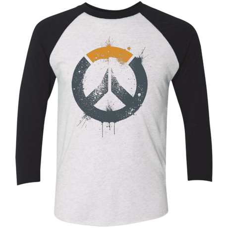 T-Shirts Heather White/Vintage Black / X-Small Overwatch Triblend 3/4 Sleeve