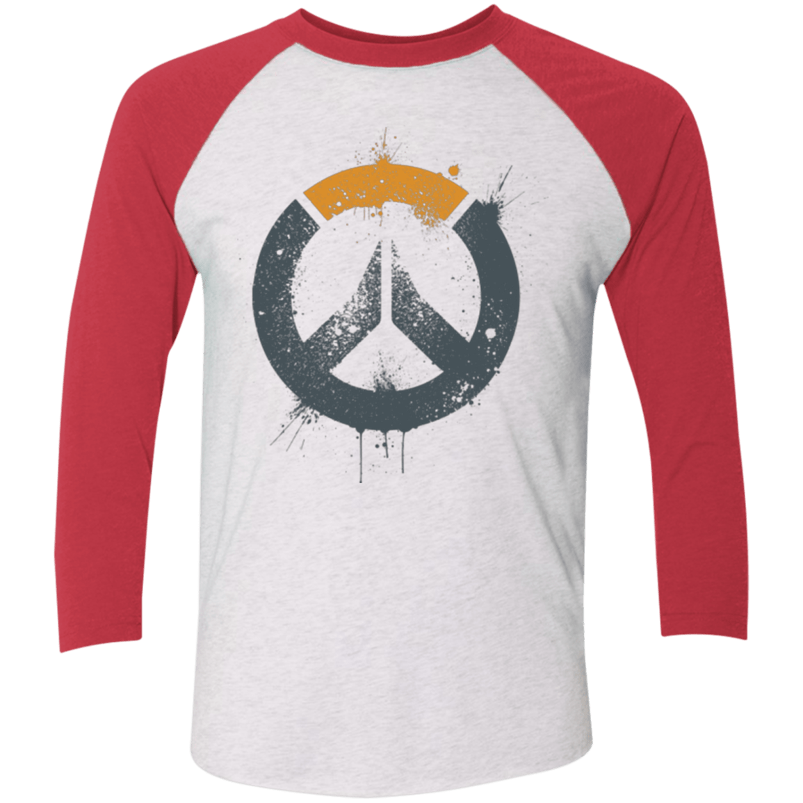 T-Shirts Heather White/Vintage Red / X-Small Overwatch Triblend 3/4 Sleeve