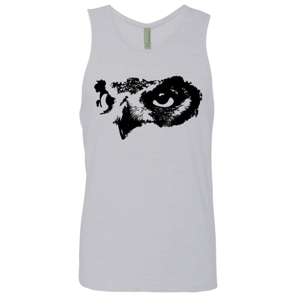 T-Shirts Heather Grey / S Owl Eyes Men's Premium Tank Top