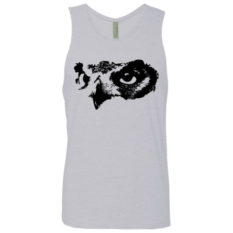 T-Shirts Heather Grey / S Owl Eyes Men's Premium Tank Top