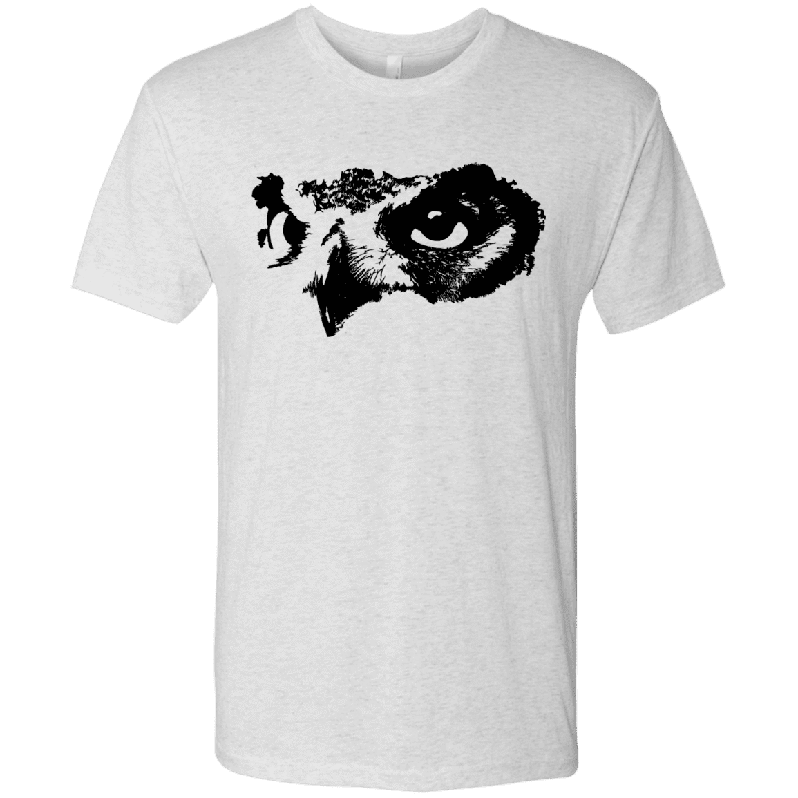 T-Shirts Heather White / S Owl Eyes Men's Triblend T-Shirt