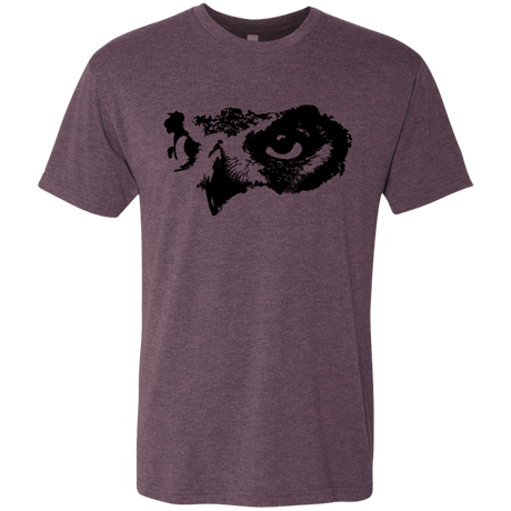 T-Shirts Vintage Purple / S Owl Eyes Men's Triblend T-Shirt