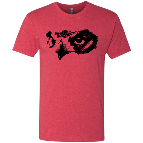 T-Shirts Vintage Red / S Owl Eyes Men's Triblend T-Shirt