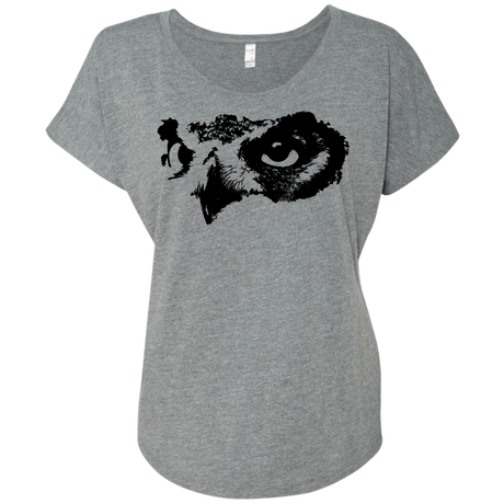 Owl Eyes Triblend Dolman Sleeve