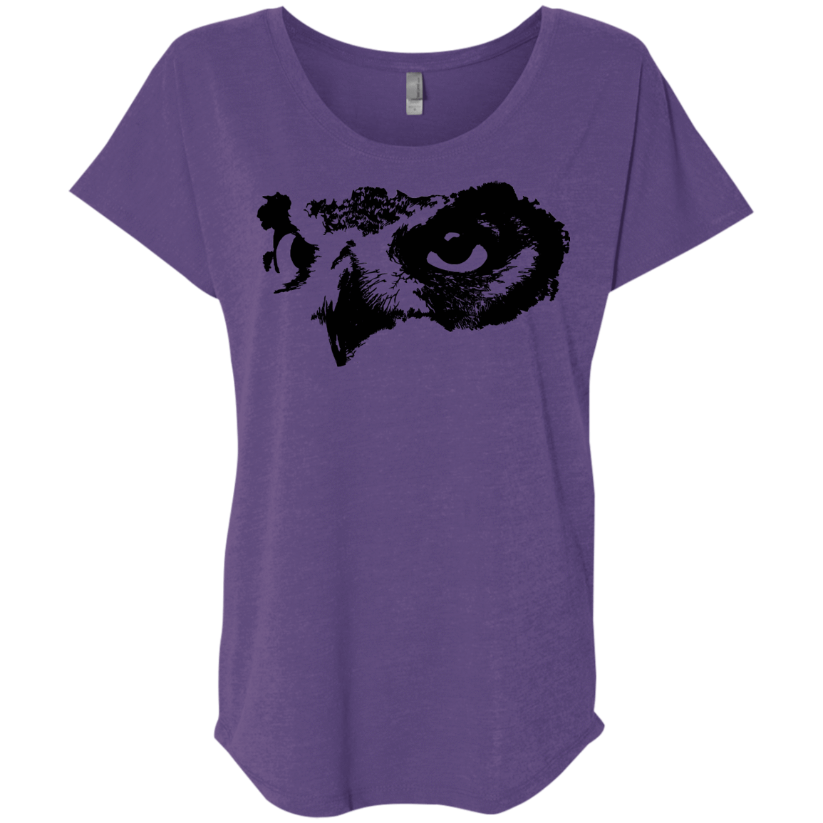 Owl Eyes Triblend Dolman Sleeve