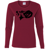 T-Shirts Cardinal / S Owl Eyes Women's Long Sleeve T-Shirt