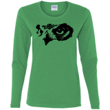 T-Shirts Irish Green / S Owl Eyes Women's Long Sleeve T-Shirt