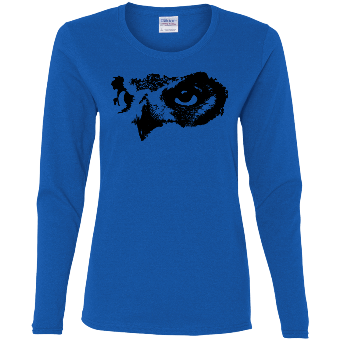 T-Shirts Royal / S Owl Eyes Women's Long Sleeve T-Shirt