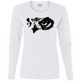 T-Shirts White / S Owl Eyes Women's Long Sleeve T-Shirt
