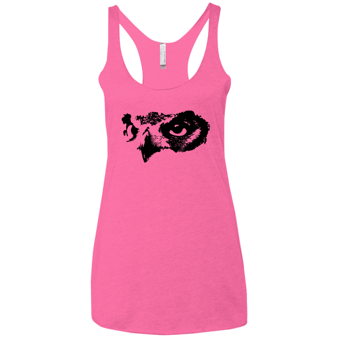 Owl Eyes Women's Triblend Racerback Tank