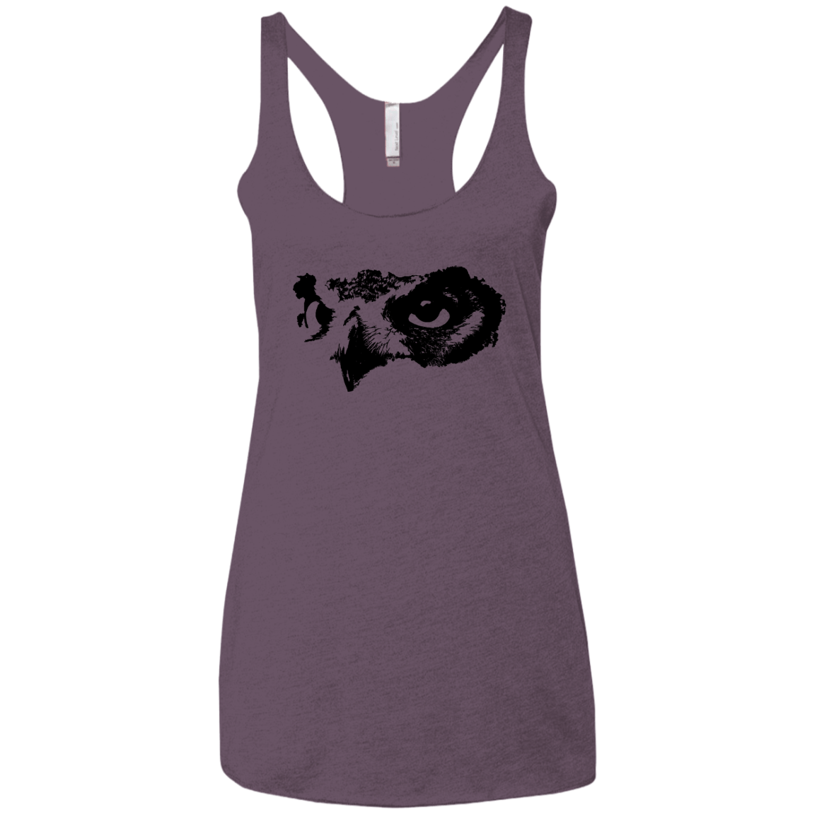 Owl Eyes Women's Triblend Racerback Tank