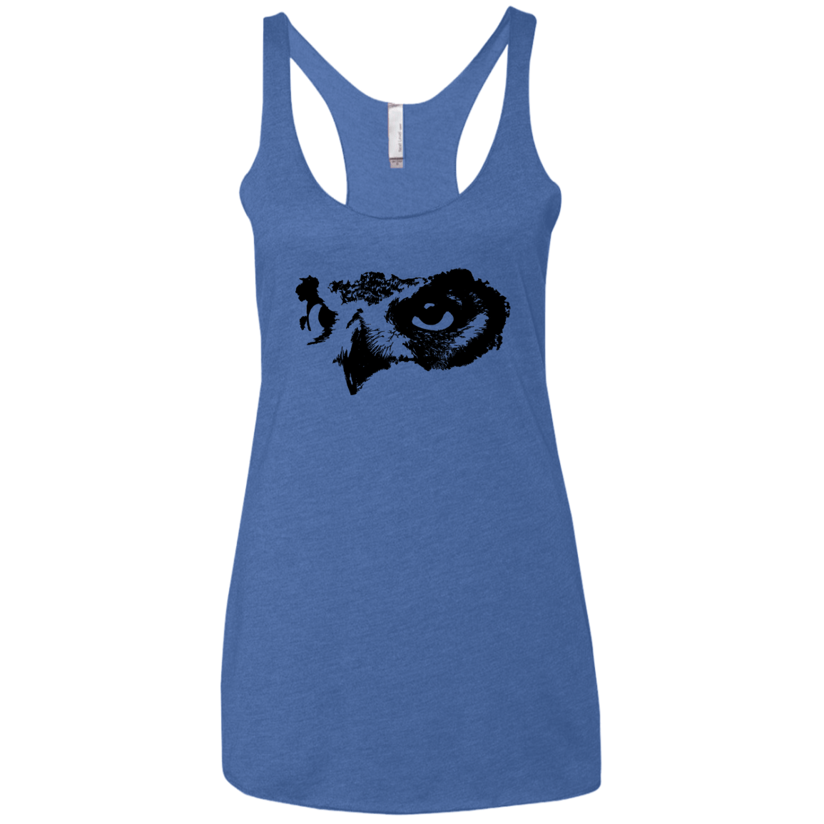 Owl Eyes Women's Triblend Racerback Tank