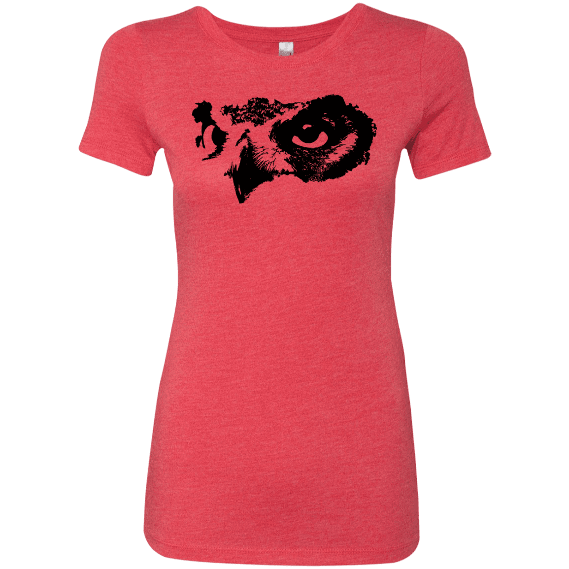 T-Shirts Vintage Red / S Owl Eyes Women's Triblend T-Shirt