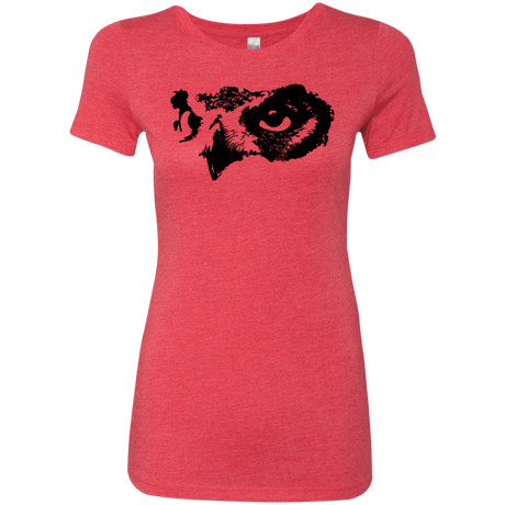 T-Shirts Vintage Red / S Owl Eyes Women's Triblend T-Shirt