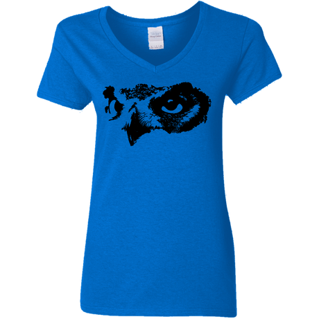 T-Shirts Royal / S Owl Eyes Women's V-Neck T-Shirt