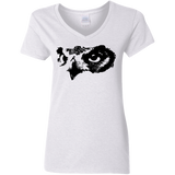 T-Shirts White / S Owl Eyes Women's V-Neck T-Shirt