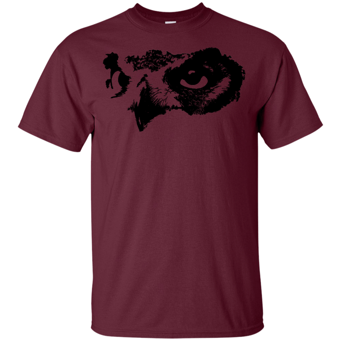 T-Shirts Maroon / YXS Owl Eyes Youth T-Shirt