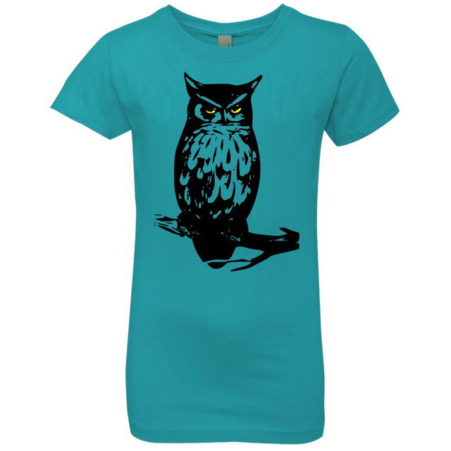 T-Shirts Tahiti Blue / YXS Owl Portrait Girls Premium T-Shirt