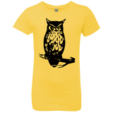 T-Shirts Vibrant Yellow / YXS Owl Portrait Girls Premium T-Shirt
