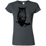 T-Shirts Charcoal / S Owl Portrait Junior Slimmer-Fit T-Shirt
