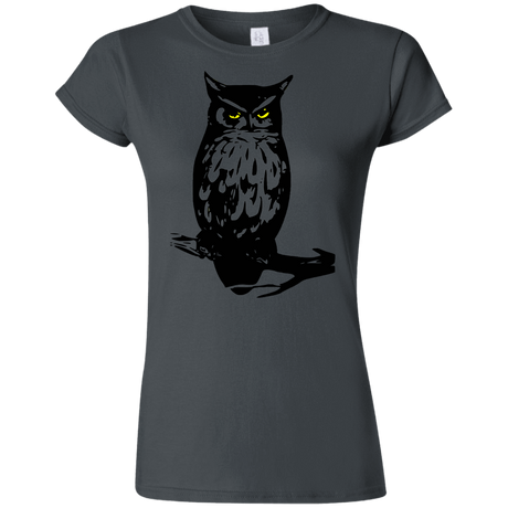 T-Shirts Charcoal / S Owl Portrait Junior Slimmer-Fit T-Shirt