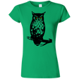 T-Shirts Irish Green / S Owl Portrait Junior Slimmer-Fit T-Shirt