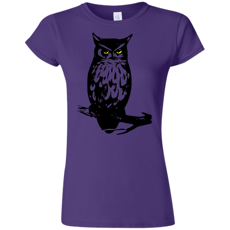 T-Shirts Purple / S Owl Portrait Junior Slimmer-Fit T-Shirt
