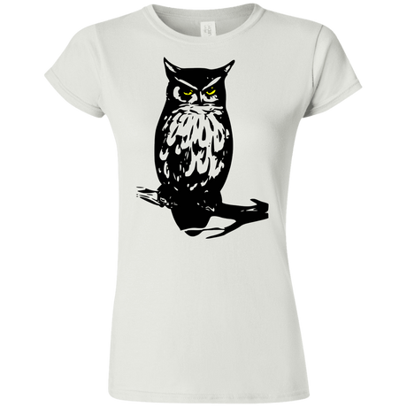 T-Shirts White / S Owl Portrait Junior Slimmer-Fit T-Shirt