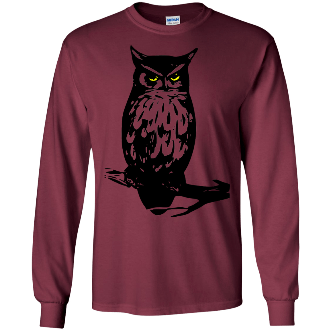 Owl Portrait Men's Long Sleeve T-Shirt