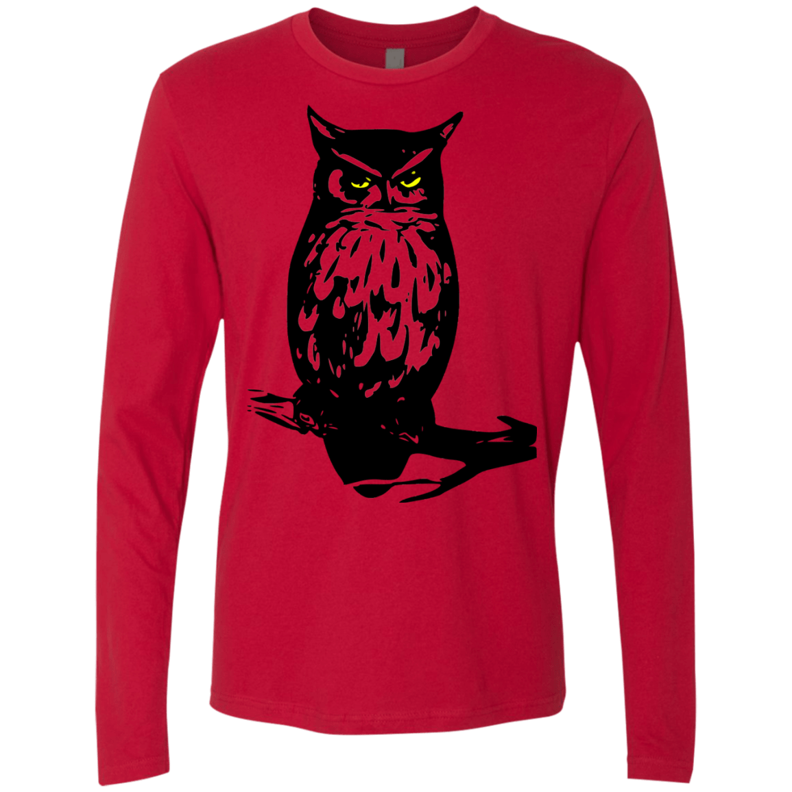 Owl Portrait Men's Premium Long Sleeve