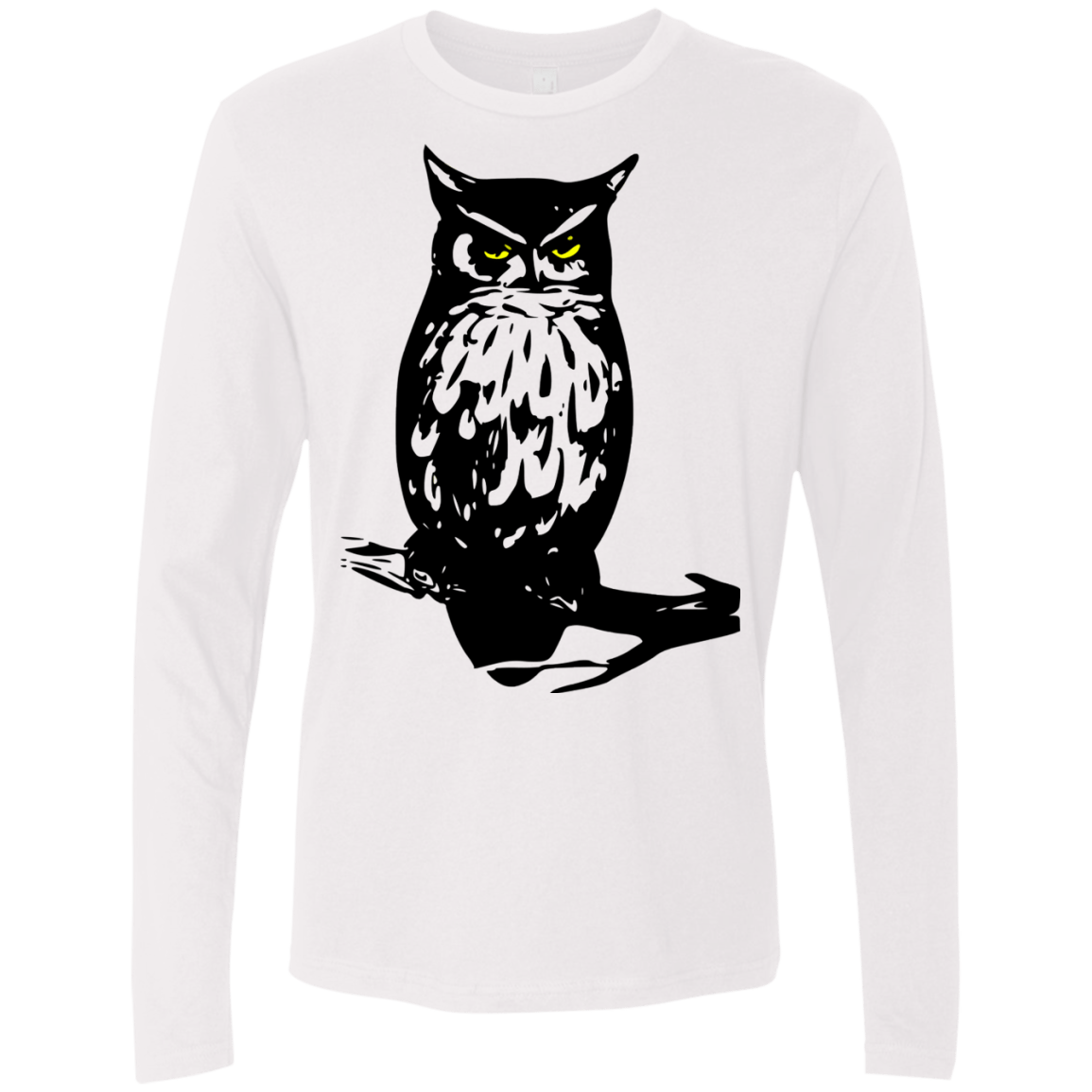 Owl Portrait Men's Premium Long Sleeve