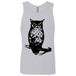 T-Shirts Heather Grey / S Owl Portrait Men's Premium Tank Top