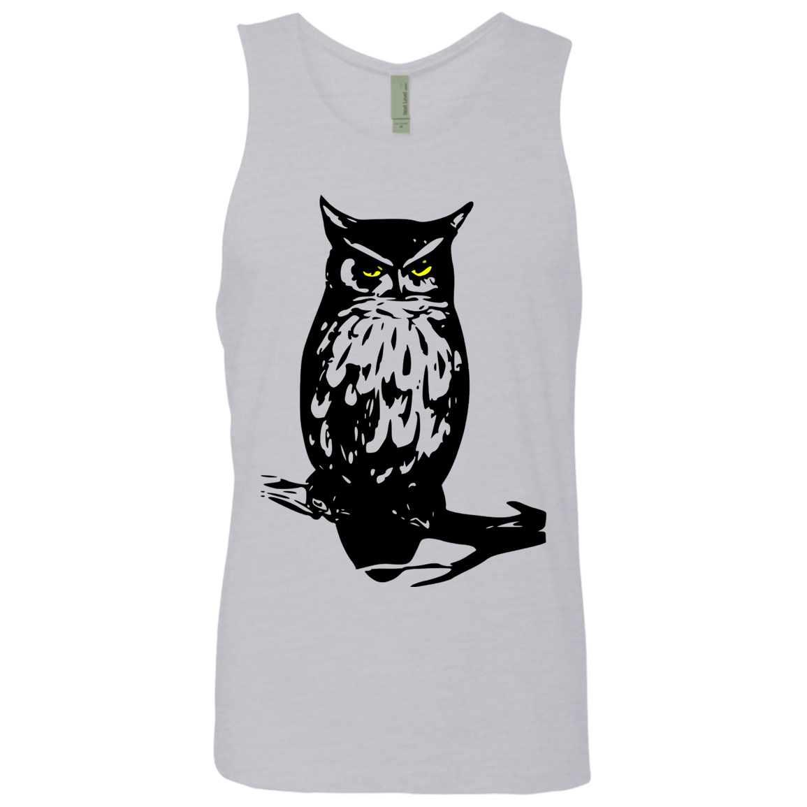 T-Shirts Heather Grey / S Owl Portrait Men's Premium Tank Top