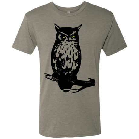 T-Shirts Venetian Grey / S Owl Portrait Men's Triblend T-Shirt