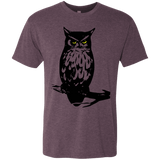 T-Shirts Vintage Purple / S Owl Portrait Men's Triblend T-Shirt