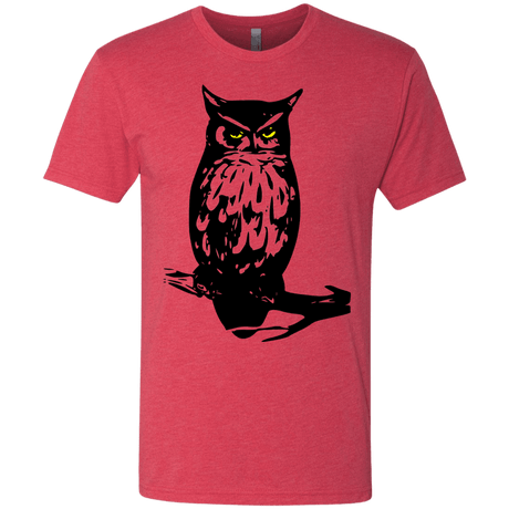 T-Shirts Vintage Red / S Owl Portrait Men's Triblend T-Shirt