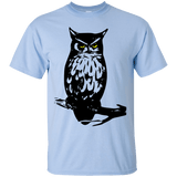 T-Shirts Light Blue / S Owl Portrait T-Shirt