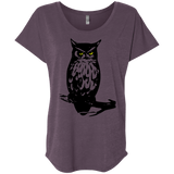 Owl Portrait Triblend Dolman Sleeve