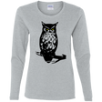 T-Shirts Sport Grey / S Owl Portrait Women's Long Sleeve T-Shirt