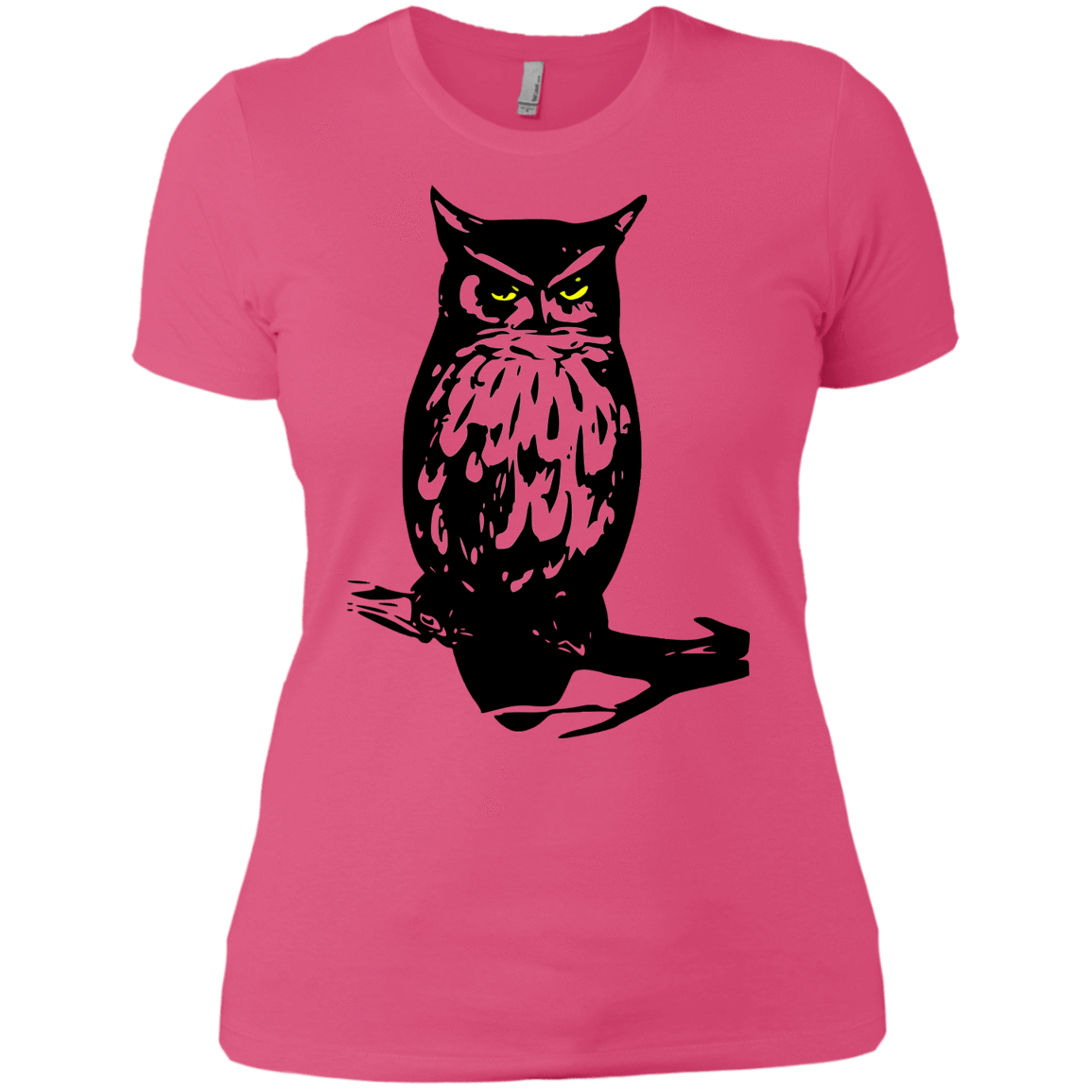 T-Shirts Hot Pink / X-Small Owl Portrait Women's Premium T-Shirt