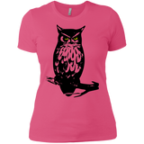 T-Shirts Hot Pink / X-Small Owl Portrait Women's Premium T-Shirt