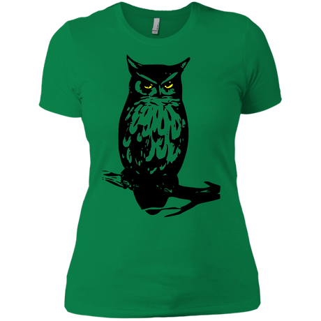 T-Shirts Kelly Green / X-Small Owl Portrait Women's Premium T-Shirt