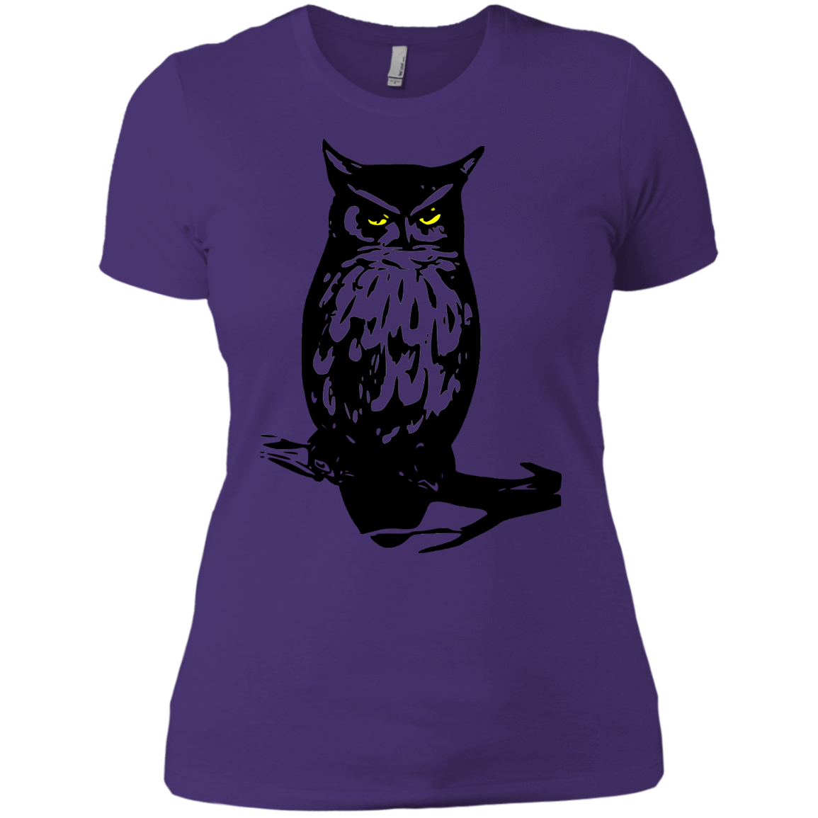 T-Shirts Purple Rush/ / X-Small Owl Portrait Women's Premium T-Shirt