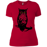 T-Shirts Red / X-Small Owl Portrait Women's Premium T-Shirt